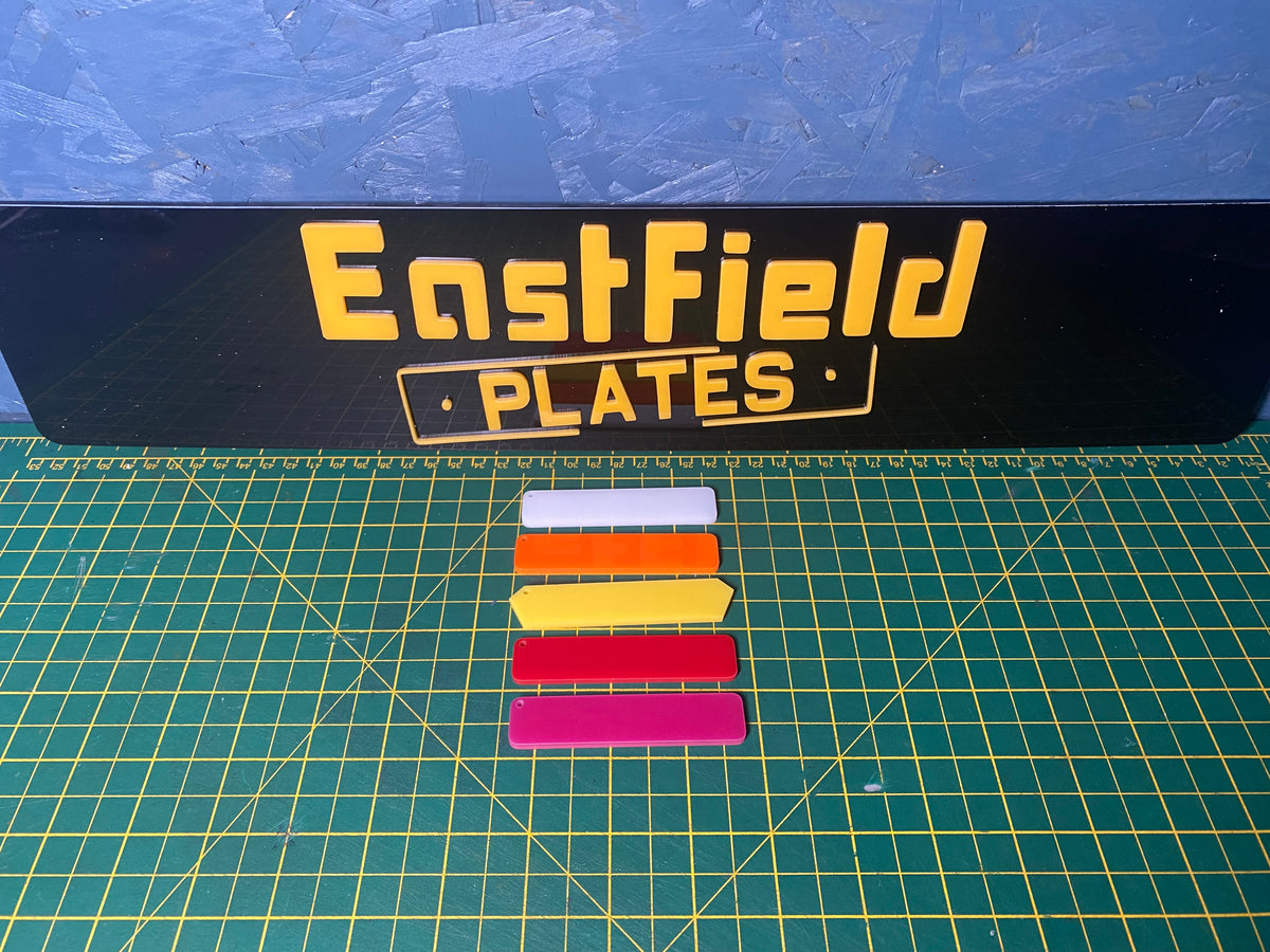 4D Number Plate Keychains
