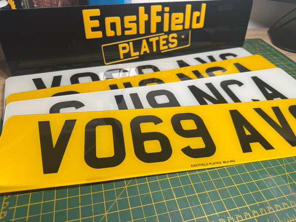 Printed Number Plates