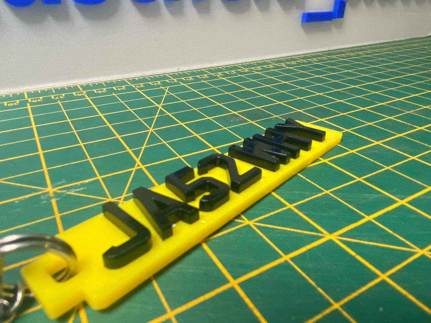 4D Number Plate Keychains